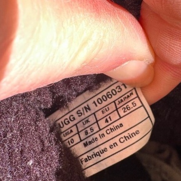 UGG Suede Boots Black Winter Women's 10 - Picture 11 of 12